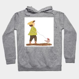 Walking the chicken Hoodie